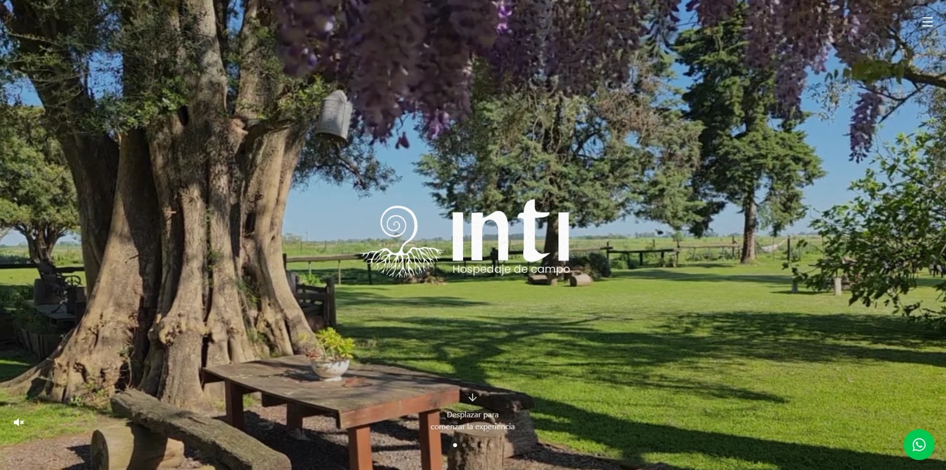 INTI Hospedaje de Campo — Hero & Video